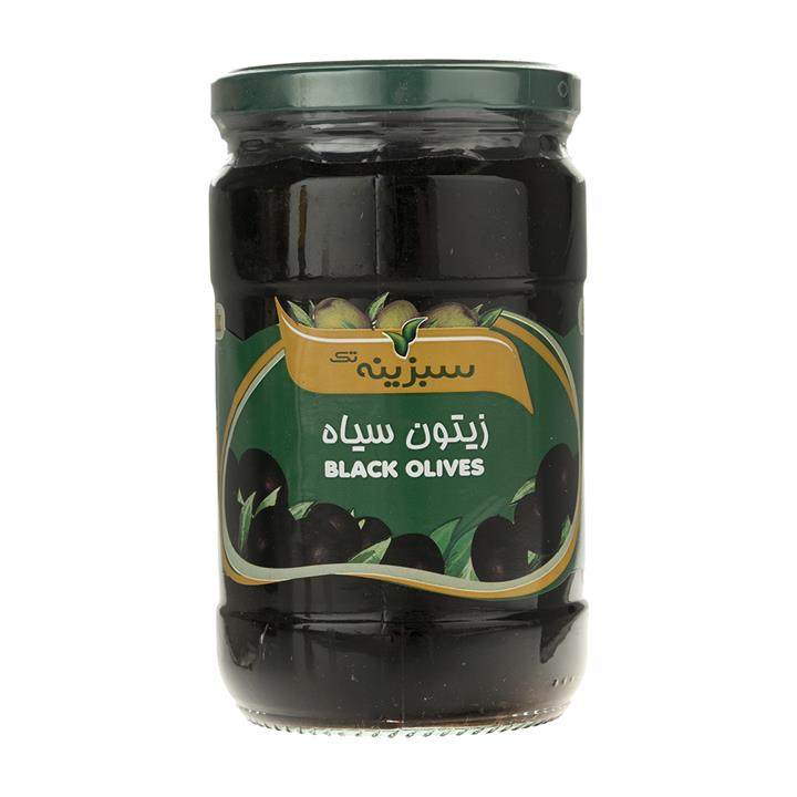 زیتون سیاه سبزینه تک مقدار 700 گرم Sabzine Tak Balck Olive 700Gr